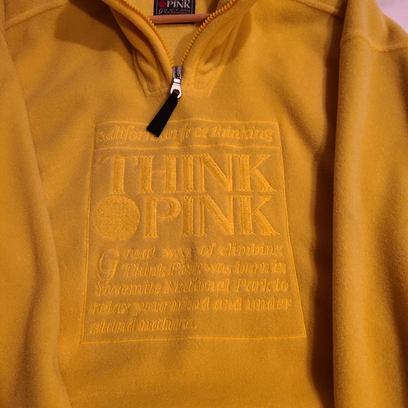 Think Pink Men's Pullover quarter zip sweatshirt - Picture 5 of 8